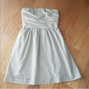 J.CREW strapless side zip dress with pockets